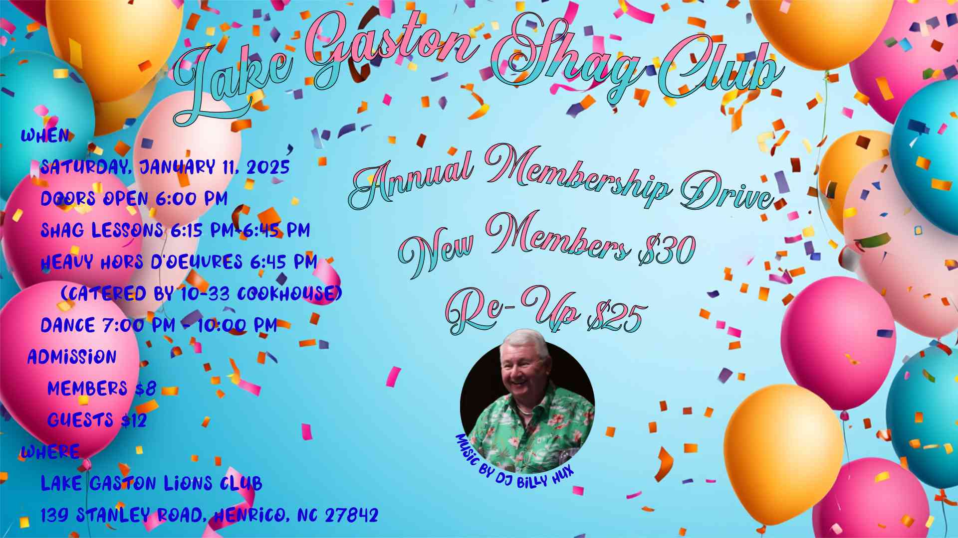 Lake Gaston Shag Club Valentines Day Dance