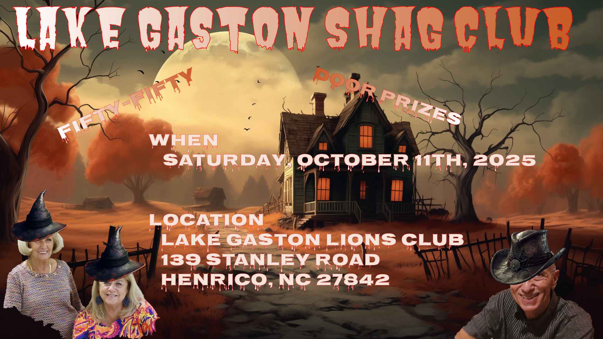 Lake Gaston Shag Club 2025 Halloween Dance