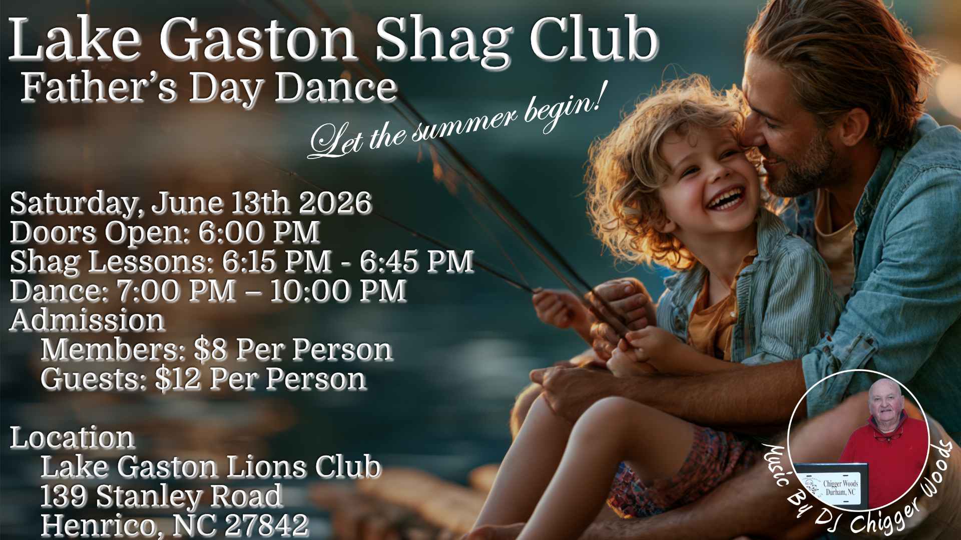 Lake Gaston Shag Club 2026 Father's Day Dance