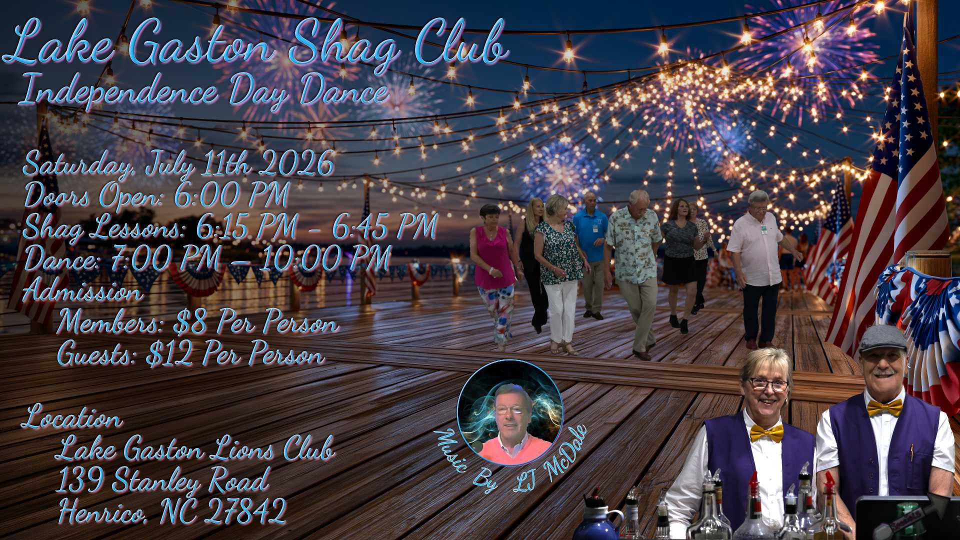 Lake Gaston Shag Club 2026 Independence Day Dance