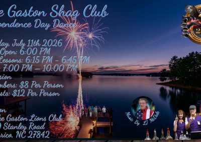 Lake Gaston Shag Club 2026 4th of July Dance