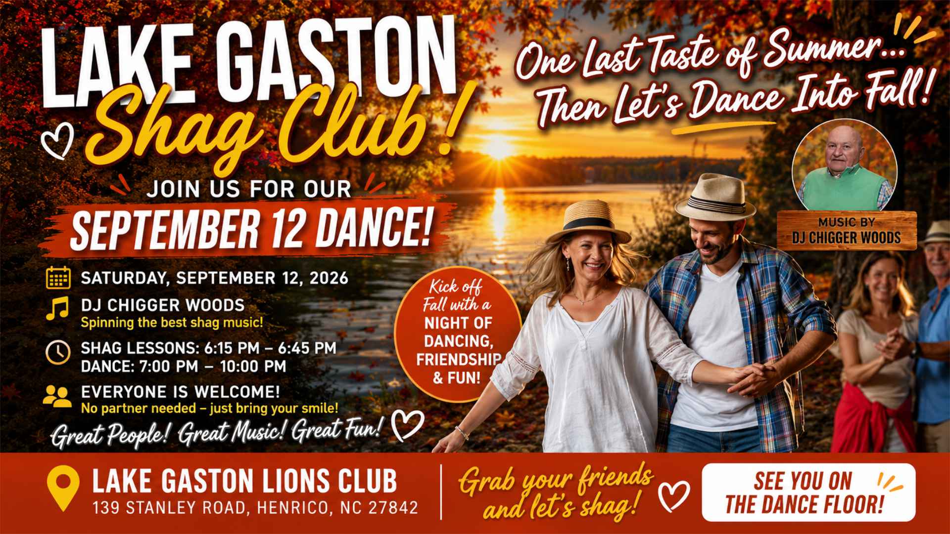 Lake Gaston Shag End of Summer Dance
